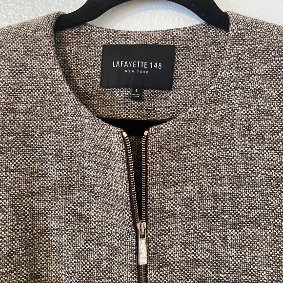 Lafayette 148 Brown Jacket 6 - Picture 4 of 10